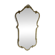 Large wall mirror with a brass frame - Vintage from the 50s