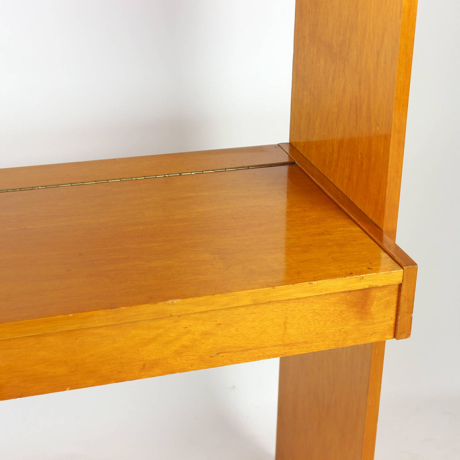 Architectural Mid Century Dressing Table With Hidden Compartment, Czechoslo