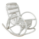 Chaise à bascule vintage pour enfant en rotin/bambou