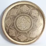 Moroccan brass tray