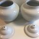 Duo Jar Style Lamp Bases Glazed White Porcelain Decorative Art Living Room