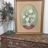 Ancient table peony bouquet