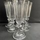 6 Baccarat/Saint Louis champagne flutes - 19th century