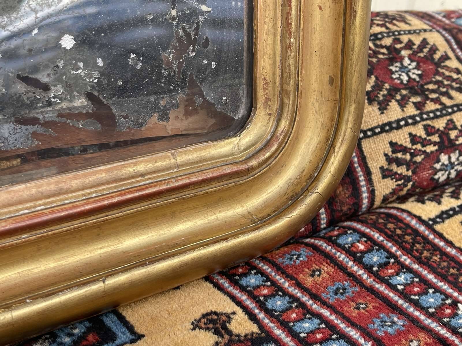 Louis XV mirror, early 19th century, restored.