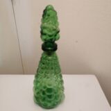 Italian bubbles glass carafe