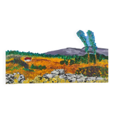 French vintage oil painting, signed CE