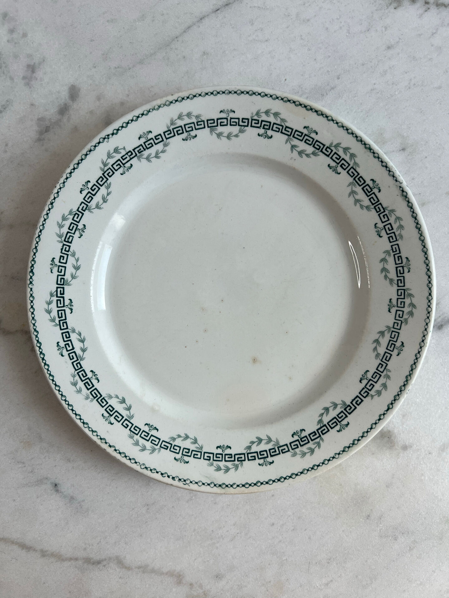 Lot de 2 assiettes plates GIEN, Collection Austerlitz