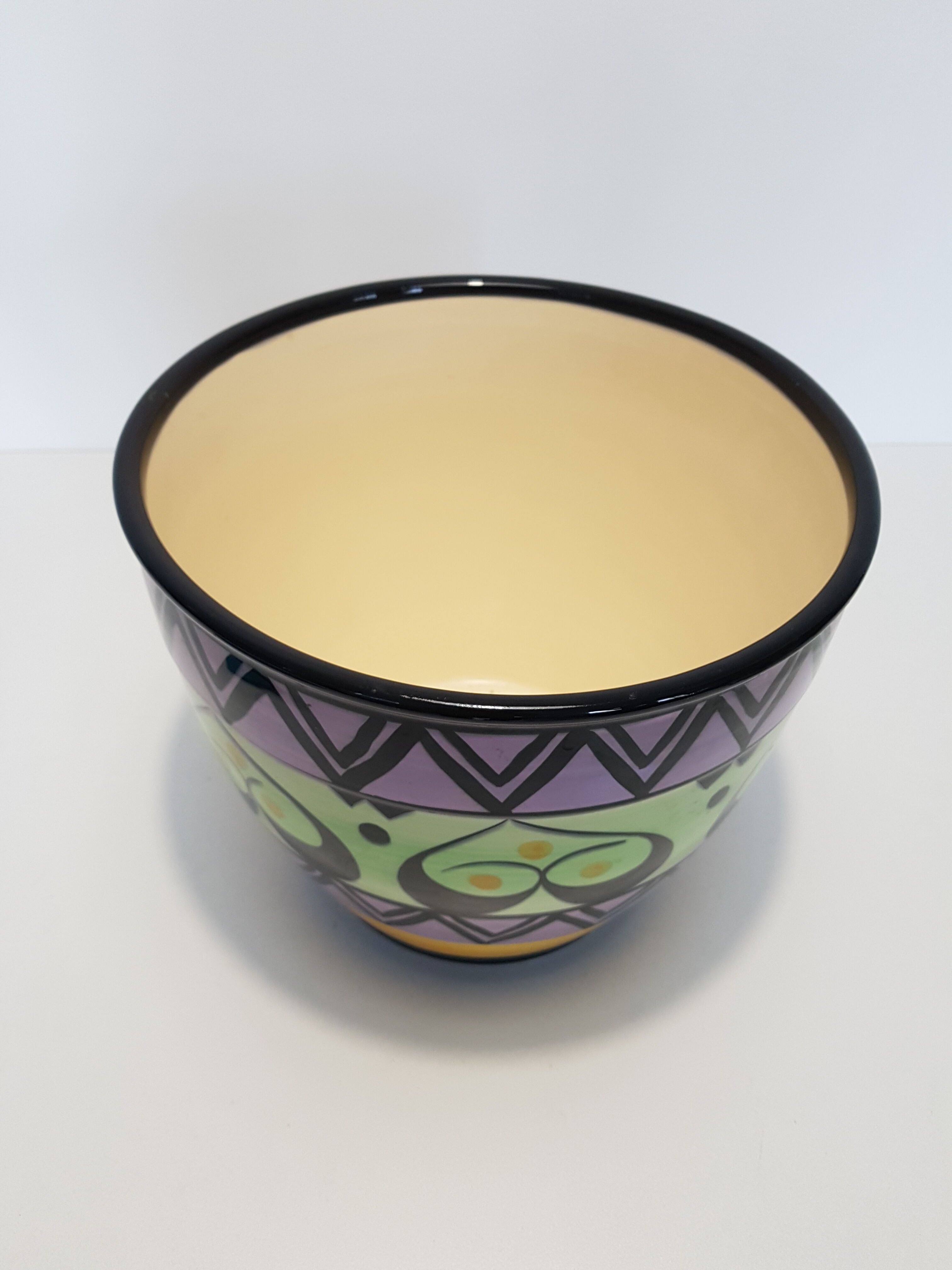 Cover pot in earthenware of Saint John of Brittany, years 60.