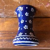 Pair of vase old gmundner keramik ceramic blue & white austria vintage