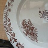 2 old Terre de fer flat plates