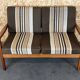 Two-seater canapé by Ole Wanscher, Cado, France & its Danish design, 60s 70s teak.