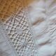 Antique linen cloth monogrammed CP
