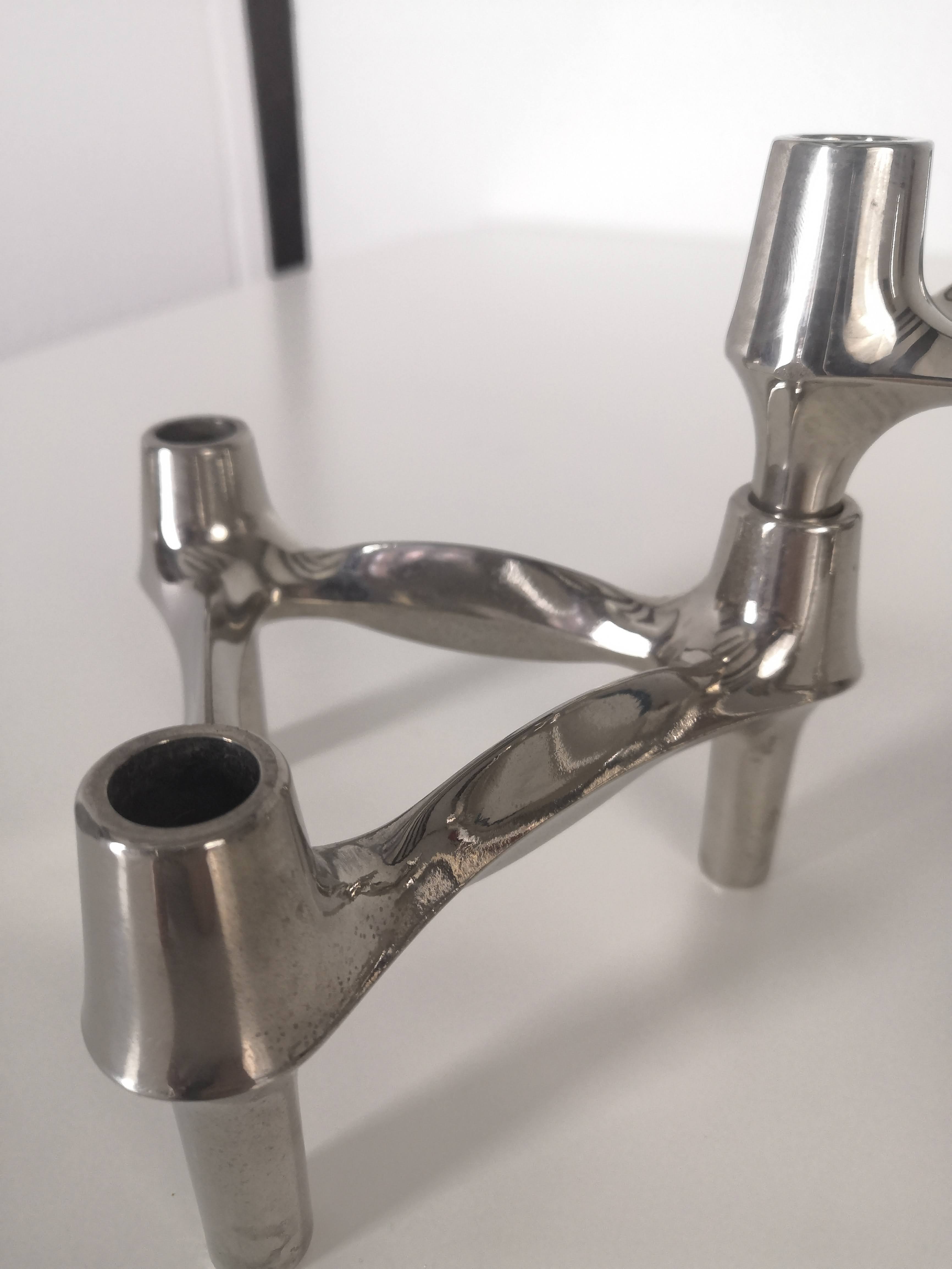 Set of 3 Nagel BMF candle holders