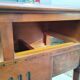 Bedside console old marble top Louis XVI style