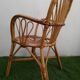 Duo de fauteuils en rotin années 70