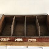 Old wooden grocery crate