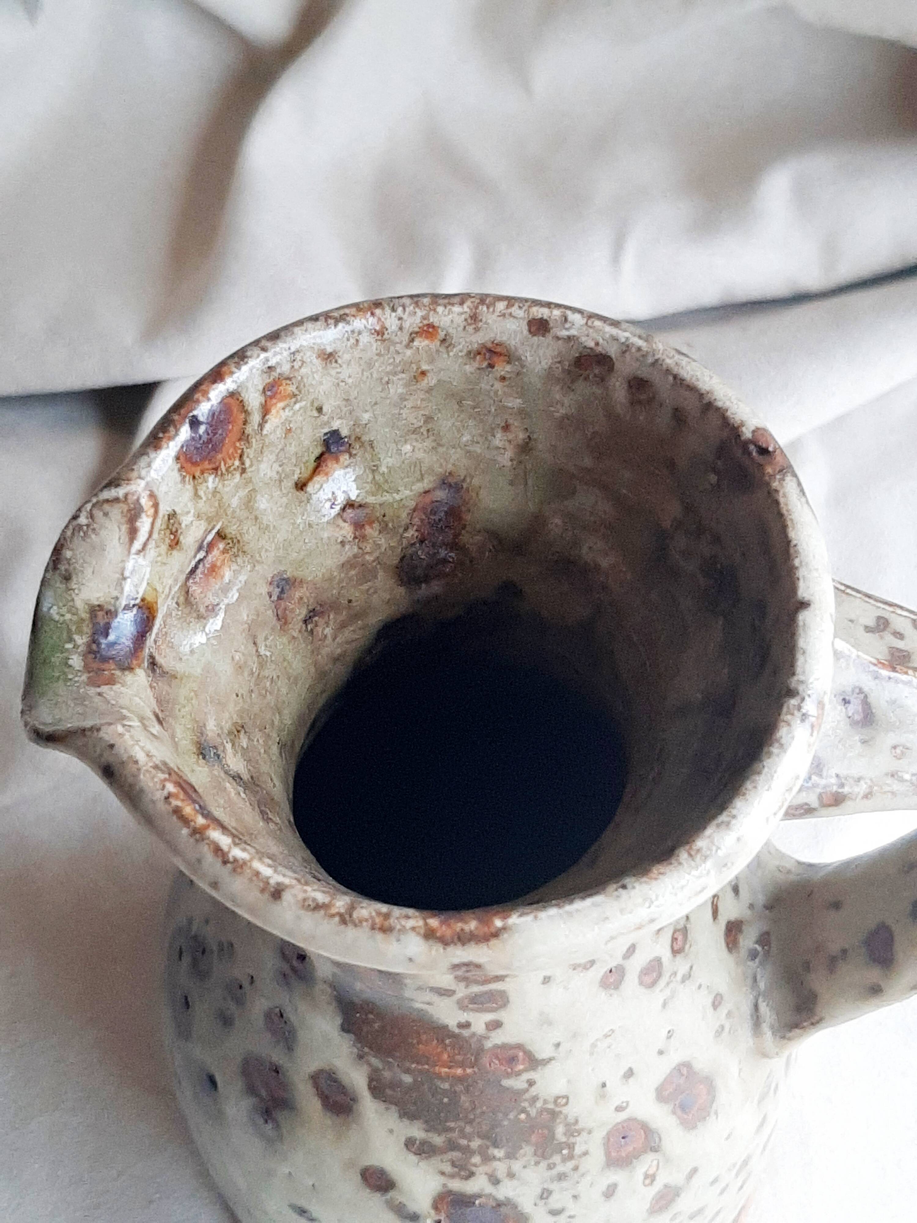 Pyrite stone pitcher Pierre Digan La Borne