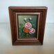 Mini tableau bouquet de fleurs huile sur panneau
