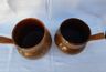 Set of two Vallauris pots 1930/1940 in glazed terracotta