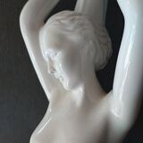 1970s lamp. Nude Art Deco style. 67cm.