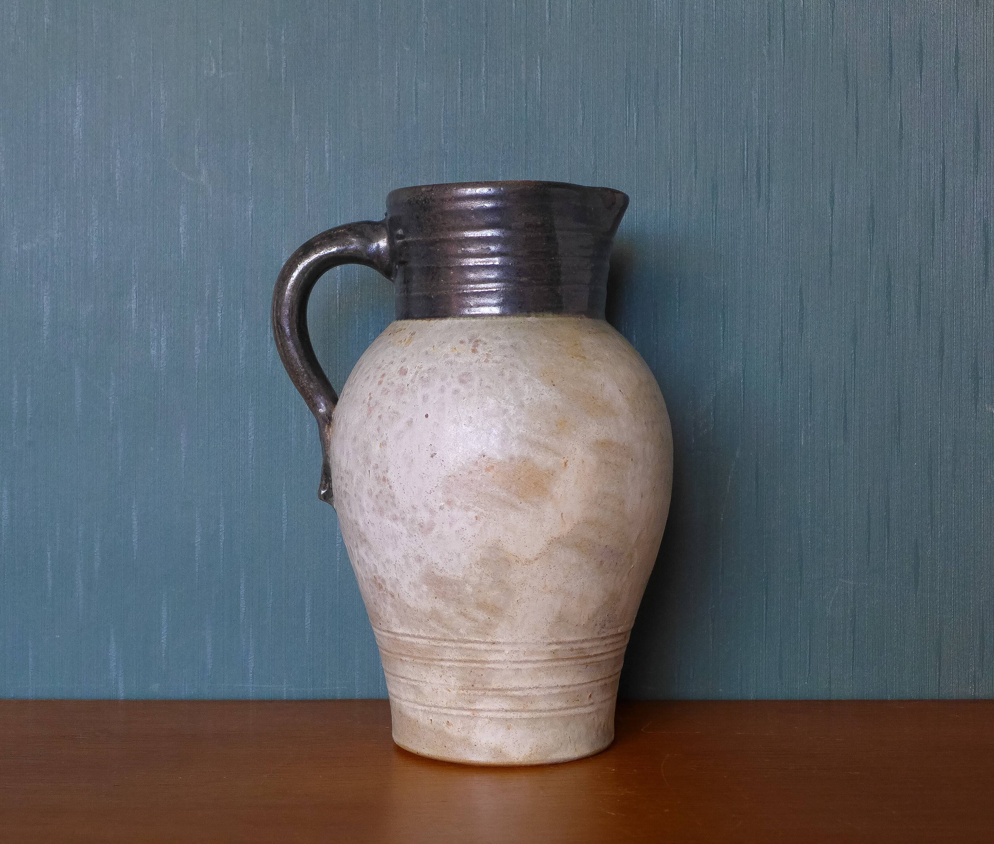Vintage stoneware pitcher