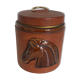Vintage 1960 Longchamp horse leather cigarette holder - 11 x 10 cm