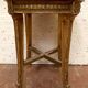 Louis XV style pedestal table in wood and gilded stucco 20th century