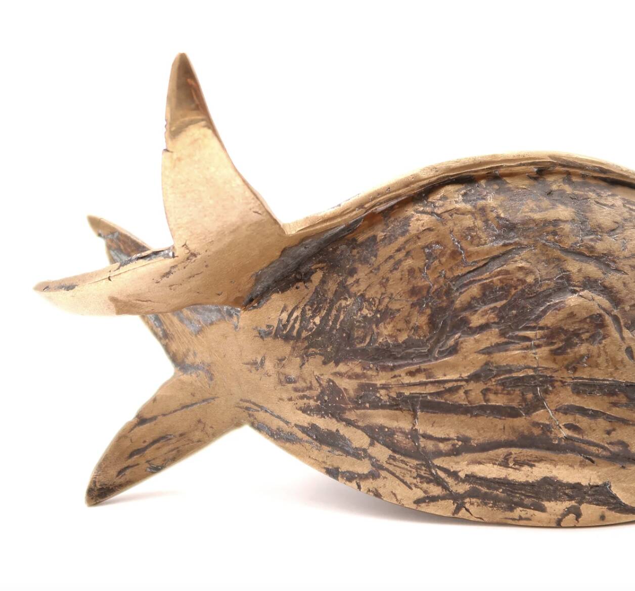 Sculpture poisson en bronze, années 70