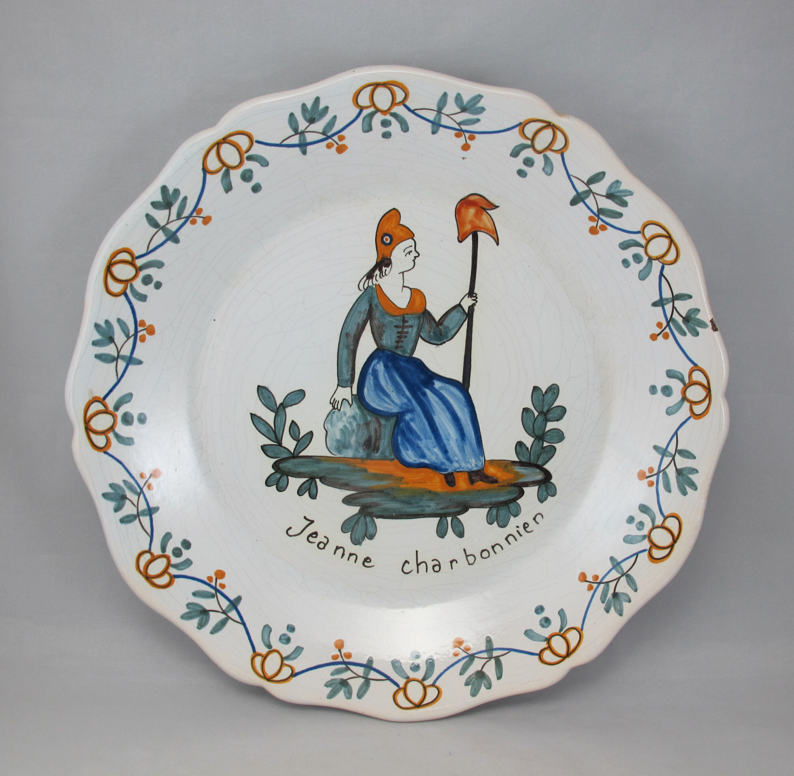 Assiette en faïence nevers n°3