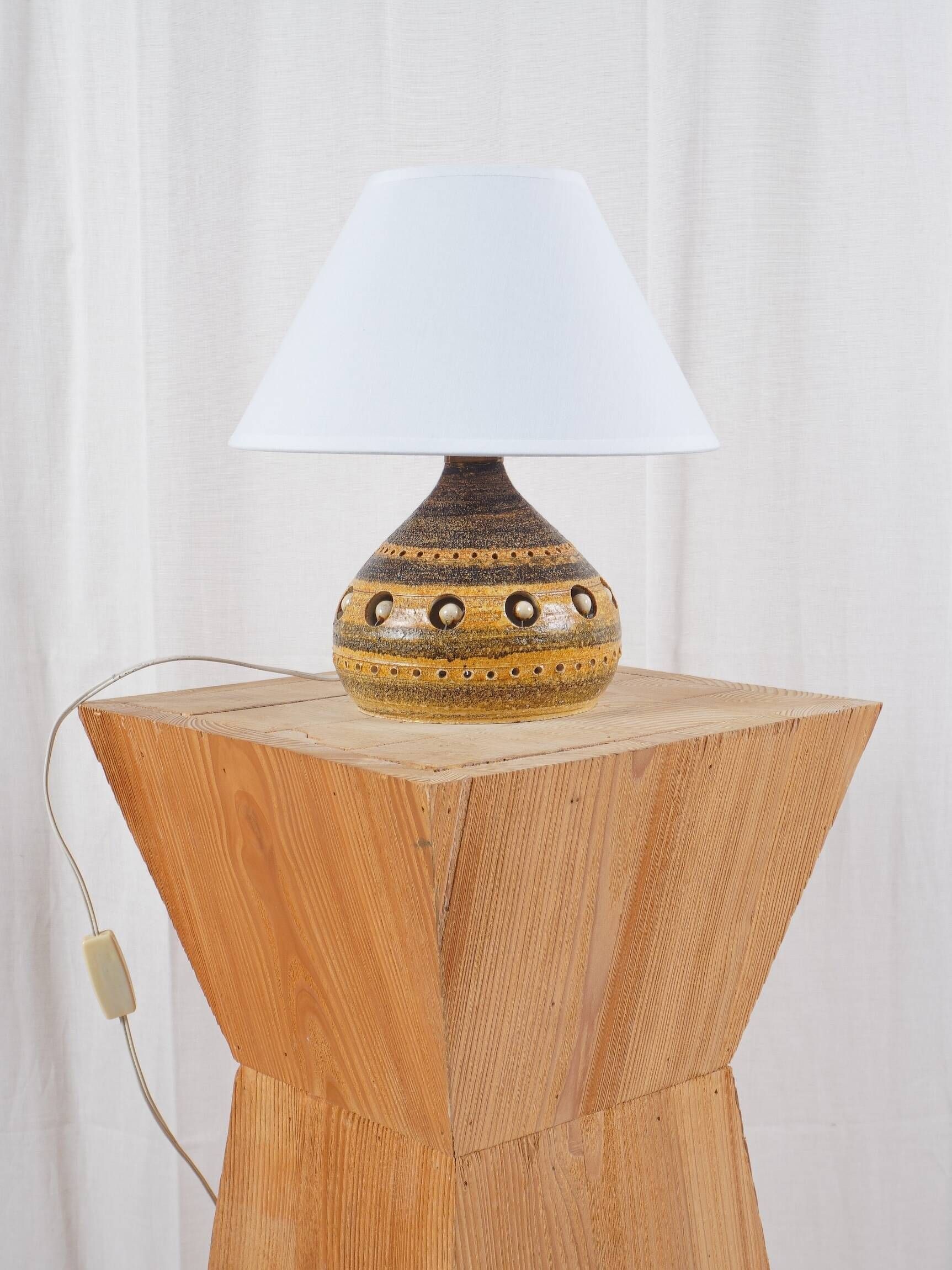 Georges PELLETIER - Vintage ceramic lamp, circa 1960