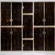 Luciano Frigerio Mid-Century Modern Italian Brass and Walnut Wardrobe, 1970