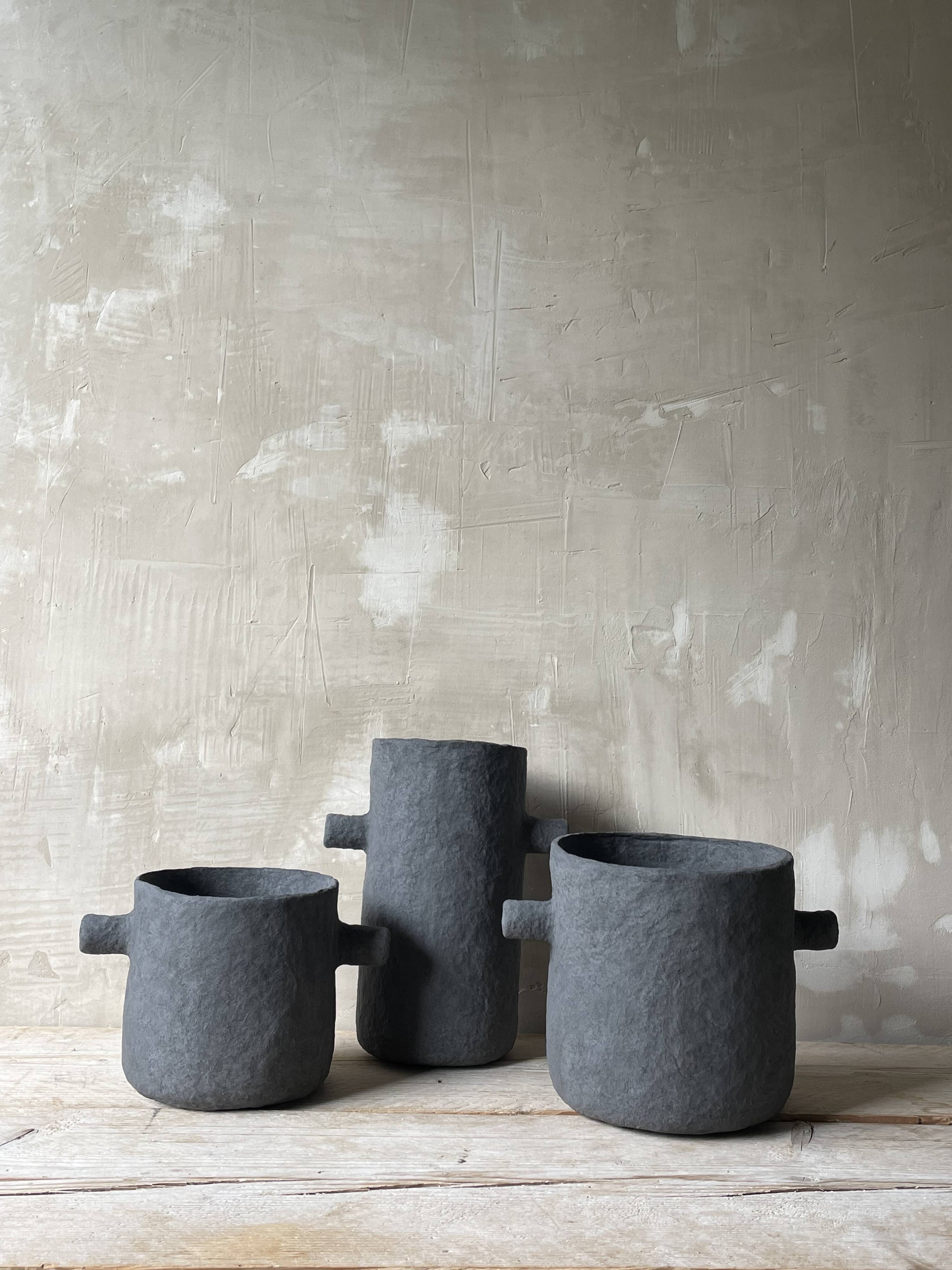 Papier-mâché vase