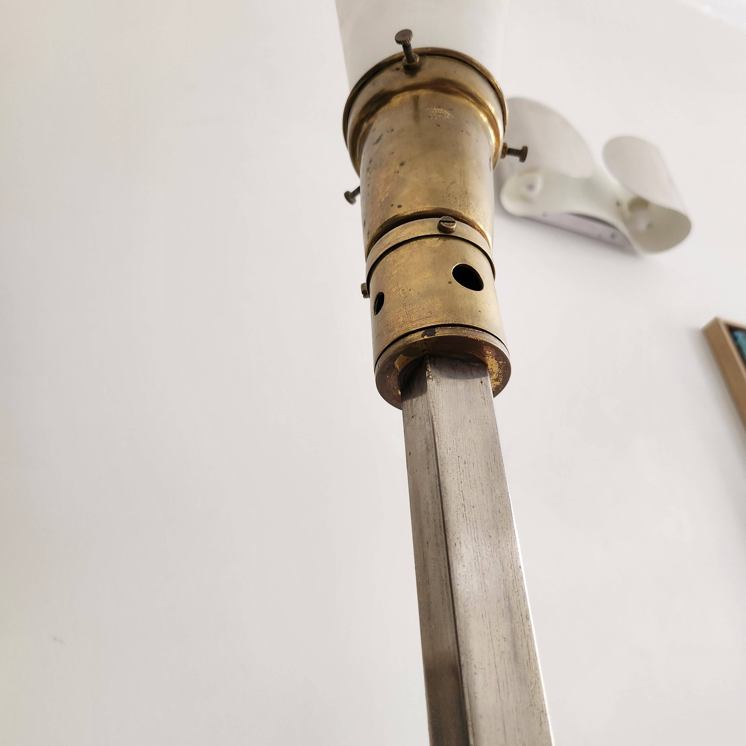 Brass and chrome floor lamp 60s