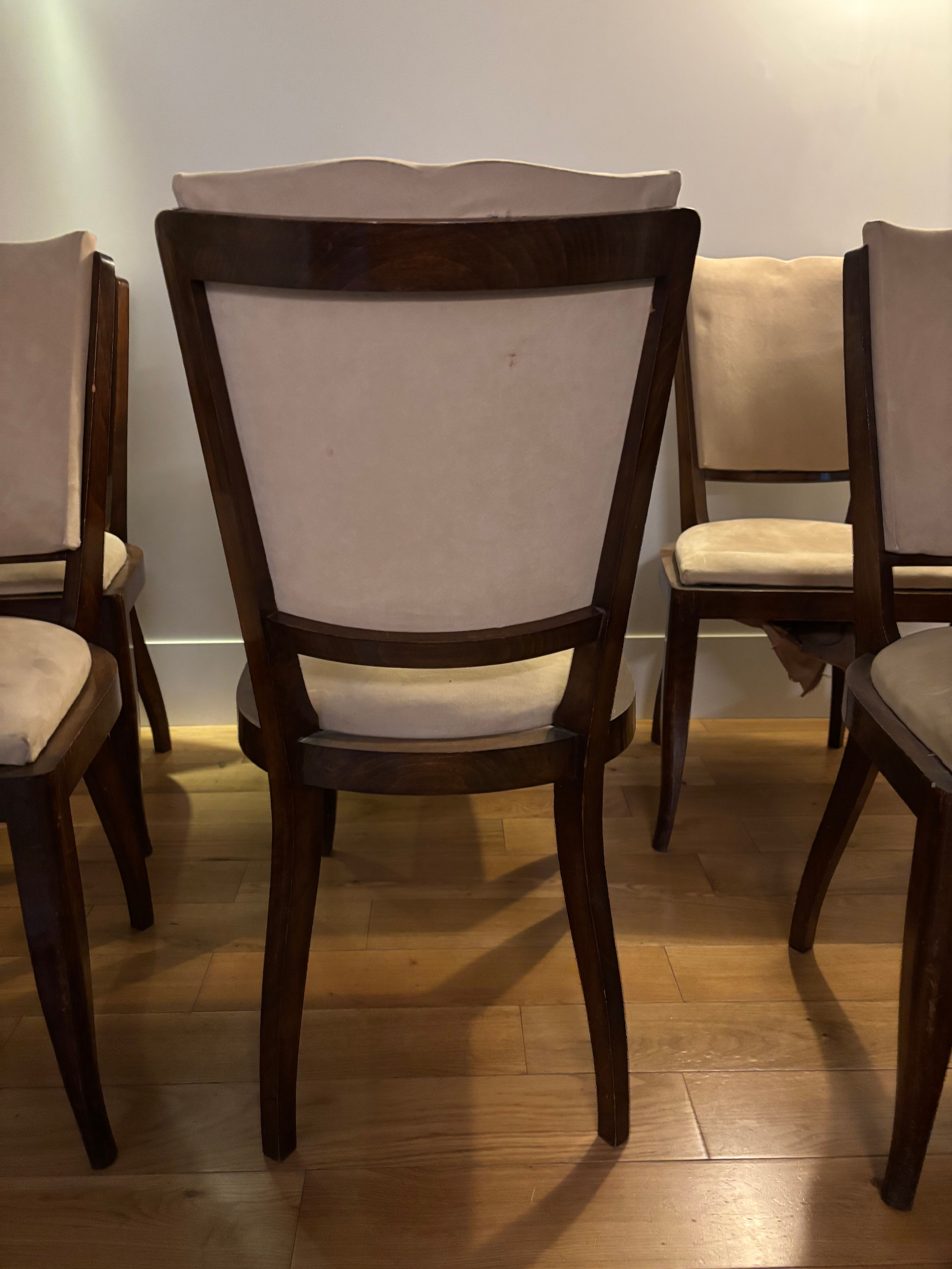 6 Art Deco chairs