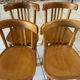 Set of 4 vintage bistro chairs from the 1960s.