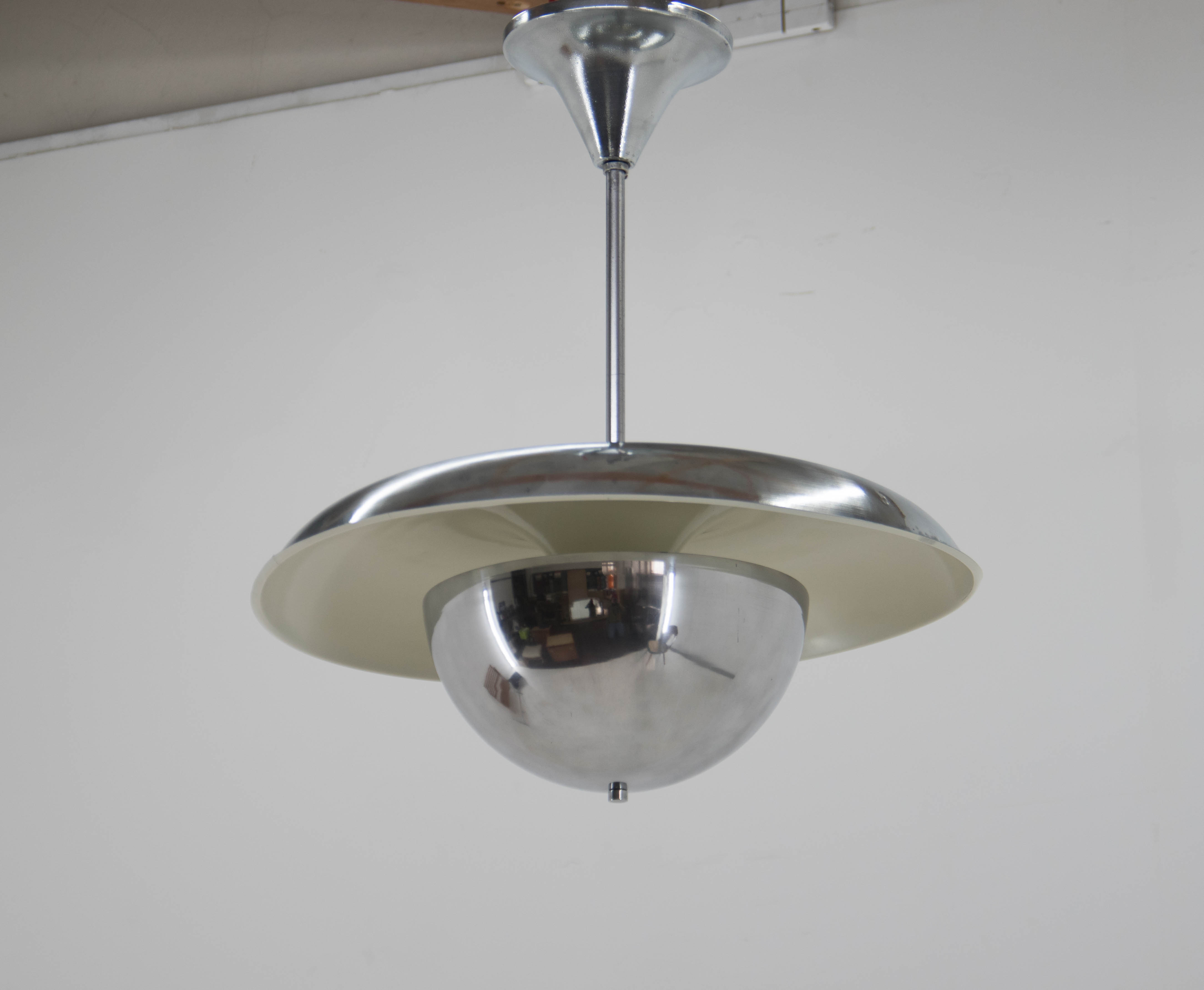Rare Bauhaus Chandelier by IAS, 1930s, Restored
