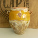 Vernified yellow candied pot