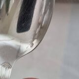 Set of 12 silver-plated coffee or dessert spoons from the E brand