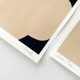 Abstract Gouache Original Painting, Set of 2