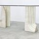Vintage travertine  dining table, 1970s