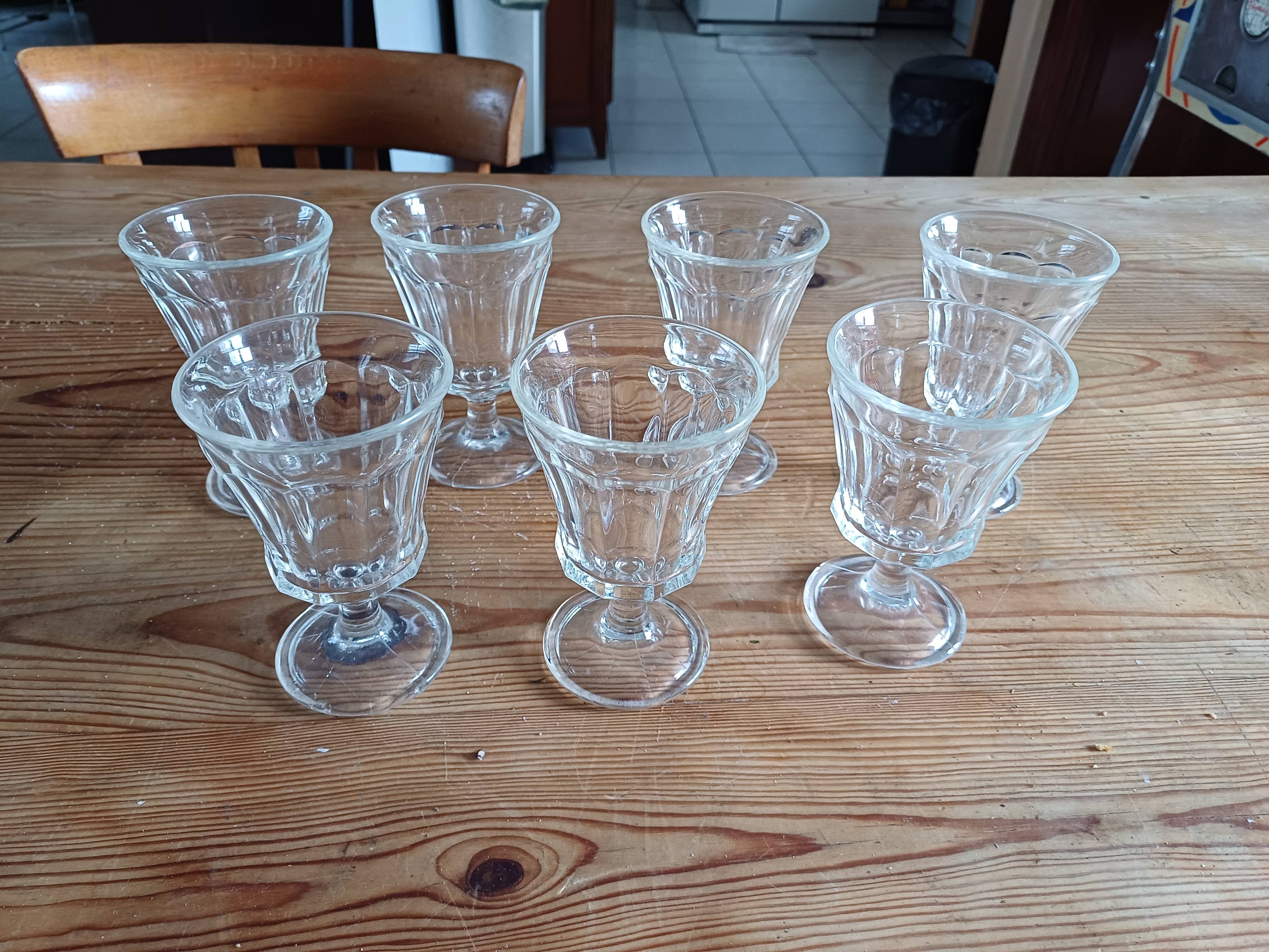 7 old glasses