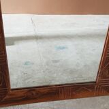 Old mirror with teak frame