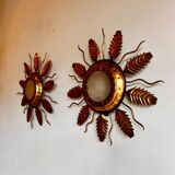 Mid Century Sunburst Wall scone Ceiling light