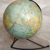Old Girard and Barrère world map terrestrial globe