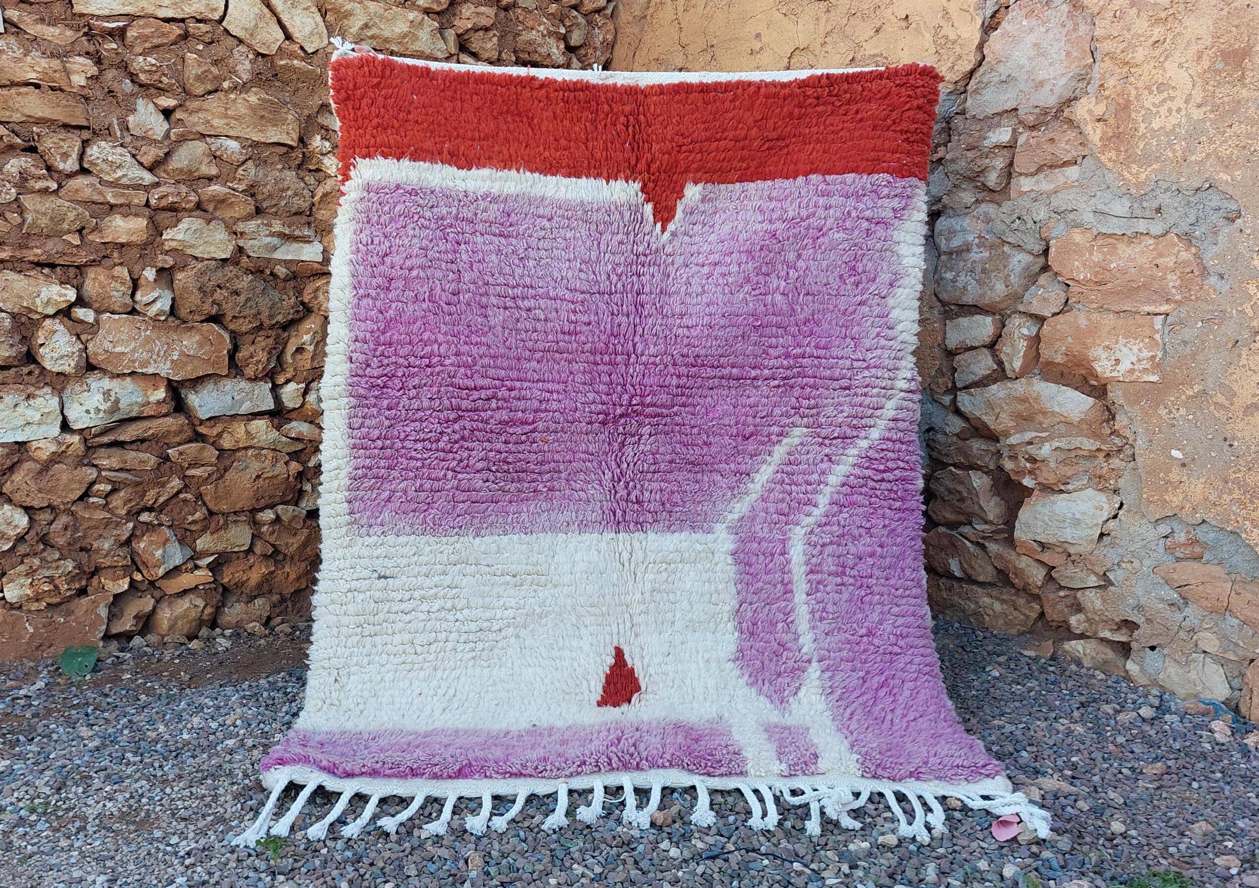 Natural handmade Berber rug 3x2 m