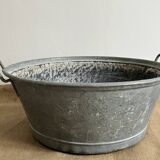 Zinc basin - Rectangular handles