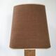 Vintage 1970 lamp in cork & metal