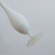 Vase soliflor blanc laiteux nacré