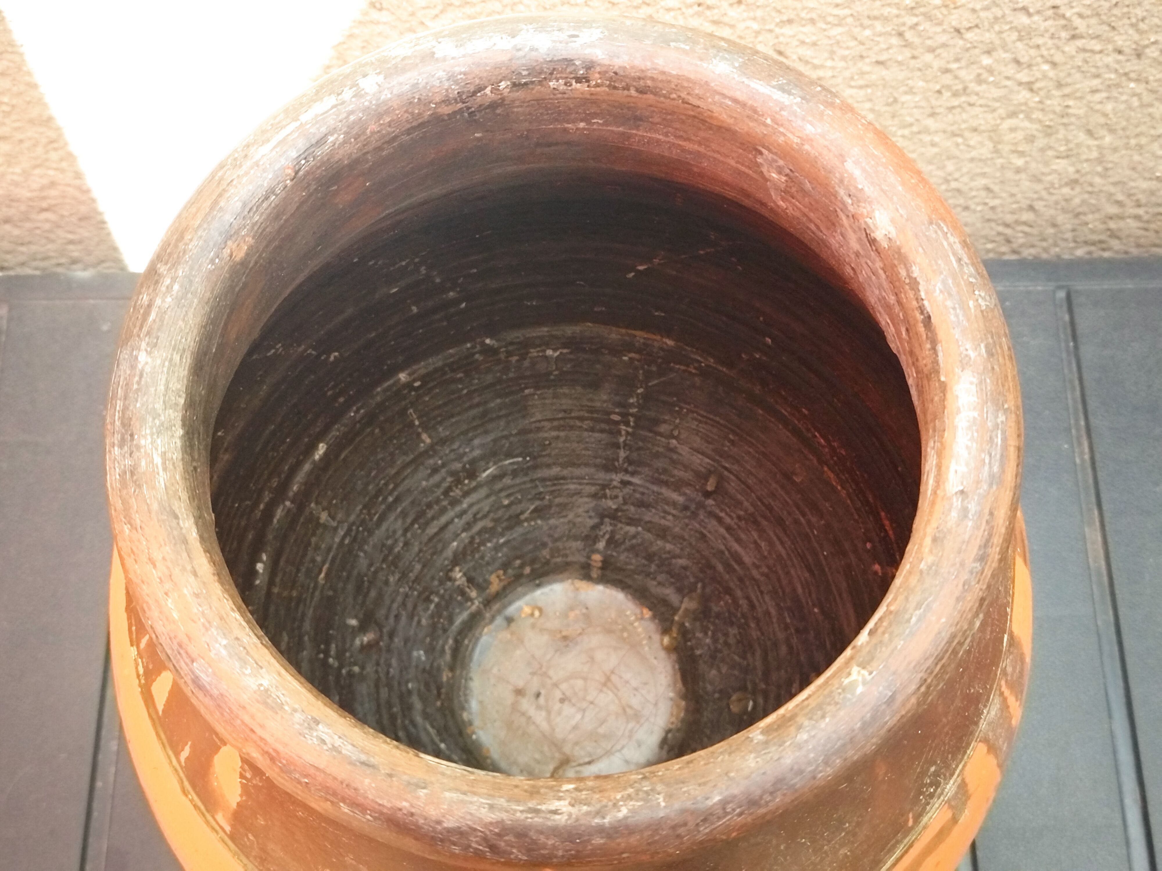 Vintage terracotta jar