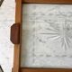 Wooden top and art deco glass 30s